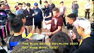 In the Lot with The Blue Devils Drumline 2023 @DCI Rose Bowl pt 2 of 2 [4K]