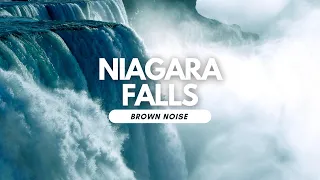 LARGE WATERFALL | 10 HOURS | Niagara, Relaxing Sounds, Natural Brown Noise