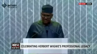 ALIKO DANGOTE WEEPS AS HE LEADS TRIBUTE TO HERBERT WIGWE