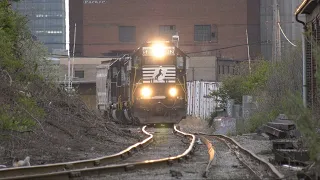 Bad track in Cleveland Eastside Norfolk Southern rocking on the Silverplate Branch NS 5812