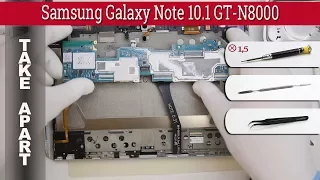 How to disassemble 📱 Samsung Galaxy Note 10.1 GT-N8000 Take apart tutorial