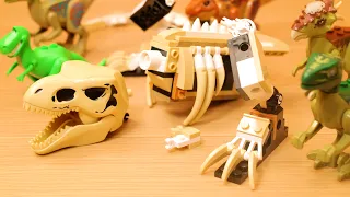 Tyrannosaurus Skeleton LEGO StopMotion Build & Dinosaurs
