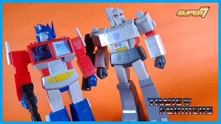 Super7 Super Cyborg TRANSFORMERS OPTIMUS PRIME & MEGATRON Action Figure Review