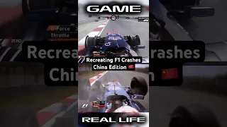 Recreating F1 Crashes | China Edition #shorts #f1 #f1crashes