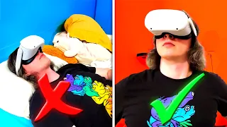 You can't use VR lying down!?