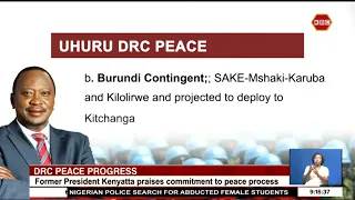 Uhuru lauds progress of the Nairobi Process on DRC peace