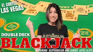 🔴 #1 BLACKJACK - So Many Doubles! Double Deck Blackjack at El Cortez Las Vegas #paintit