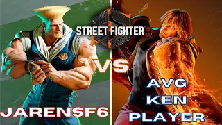 JarenSF6 (Guile) vs avgkenplayer (Ken) Ranked Match Set. (Street Fighter 6 Closed Beta)