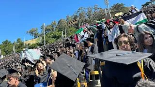 Pro-Palestinian protesters interrupt UC Berkeley's undergrad graduation
