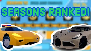 Every Season Ranked! | Roblox Jailbreak