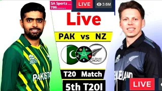 Pakistan vs New Zealand 5th T20I Live .