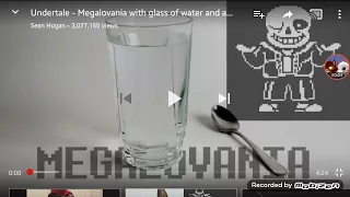 Undertale megalovania with water and a spoon reaction