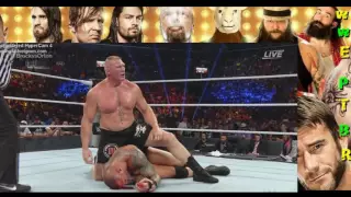 brock lesnar deixa randy orton sangrando