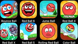 Red Ball 4 Premium,Color Ball,Rolling Red Ball,Red Ball 5,RedBall X,Jump Ball,Red Ball 6,Bounce Ball