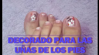 decorado para las uñas de los pies