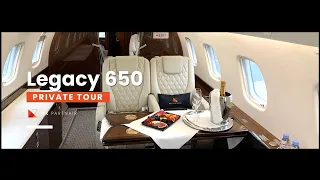 Legacy 650 - Heavy Jet | Private Tour by MK Partnair