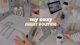 🌙 my cozy night routine | watching drama, studying, making home coffee & unboxing