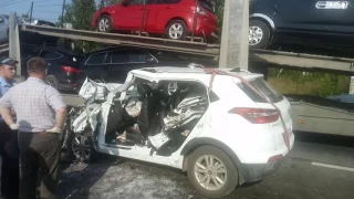 Видео последствий массового ДТП на Правом берегу в Калуге