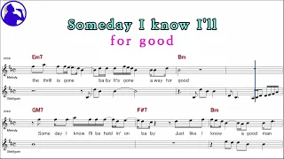 B B King-The thrill is gone karaoke sheet music,MR for players,chord,chorus,Lyrics add(Ye karaoke)