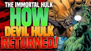 Immortal Hulk Return Of Devil Hulk Brian Banner ( The Green Door Explained )