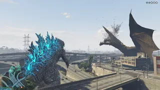 GTA 5 Godzilla VS King Ghidorah