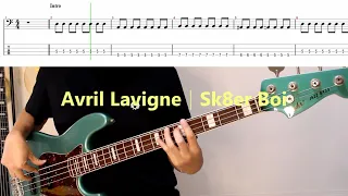 The song you'll meet when you join the band│Avril Lavigne - Sk8er Boi│BASS TAB│