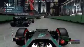 F1 2014 Gameplay - Awesome Singapore Race! (Lewis Hamilton, Singapore Gameplay)