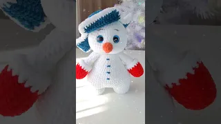 Амигуруми видео МК Снеговик Морковкин  ⛄️