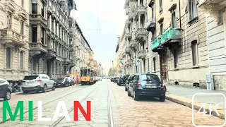 Driving Around in Milan - 4K