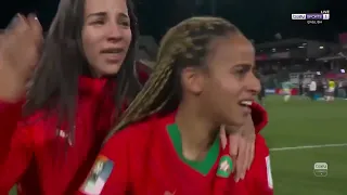 La joie des Marocains lorsque l'Allemagne fait match nul, synonyme de qualification. 🤩🇲🇦