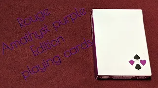 Daily deck review day 87 - Rouge Amethyst purple edition playing cards