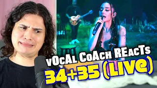 Vocal Coach Reacts to Ariana Grande - 34+35 (Official Live Performance)