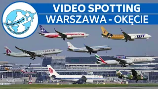 SPOTTING na Lotnisku Chopina w Warszawie | Air China Qatar Emirates KLM  British Airways Air France