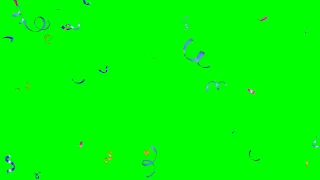 HD Green Screen Confetti Animation - Confetti Green Screen Effects Video | Confetti Overlay