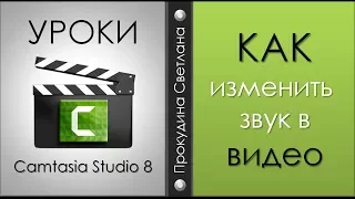 Как изменить звук в видео? Camtasia Studio 8