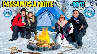 ACAMPAMOS NA NEVE PELA PRIMEIRA VEZ E DEU MUITO RUIM! - LOUCURA!