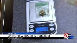 6 arrested in Lauderdale County drug bust