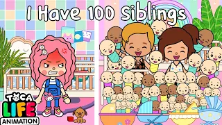 I Have 100 Siblings 💔 Toca Love Story 🌏 Toca Boca Life World | Toca Animation