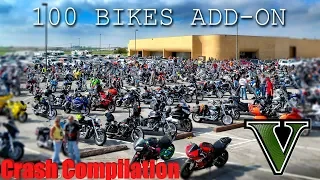 GTA V: 100 Bikes / Motorcycles (Add-On) Compilation Pack 2018 Crash Compilation