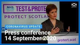 Coronavirus update from the First Minister: 14 September 2020