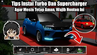 Cara Pasang Turbo Dan Supercharger Dengan Benar Agar Mesin Tidak Jebol| Roblox Car Driving Indonesia