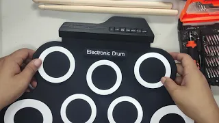 drum pad unbox (silent - + Samples) know it before buying,.