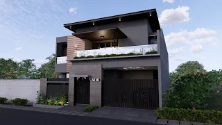 Modern House design 2 Storey on 12 x 20 meter lot area