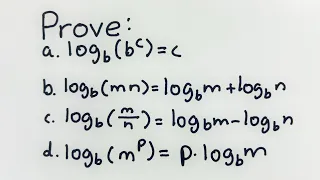 Q185 | Math Theorem Proof | Algebra | Logarithms | Multiply and Divide Logarithms | Power Rule