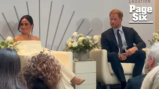 Prince Harry and Meghan Markle meet with grieving parents in NYC on World Mental Health Day