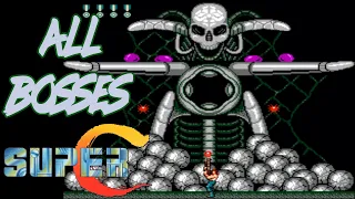 Super Contra (NES) All Bosses - No Damage