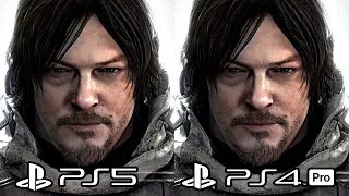 Death Stranding Director's Cut PS5 vs PS4 Pro - Frame Rate And Load Time Comparison