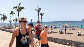 790 - PUERTO DEL CARMEN LANZAROTE SPAIN UPDATE BEAUTIFUL HOT LUNCH WALK ☀️🌴🇮🇨🇪🇦