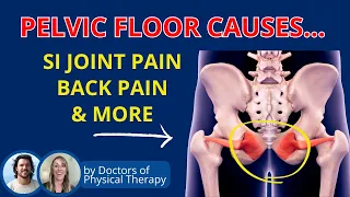 Pelvic Floor Pain causes SI Joint Pain, Back Pain | Tightness | Tailbone Pain