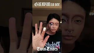 GRWM to see twin tribes!!!! #goth #twintribes #shorts #makeup #extrememakeup #alternative #tiktok